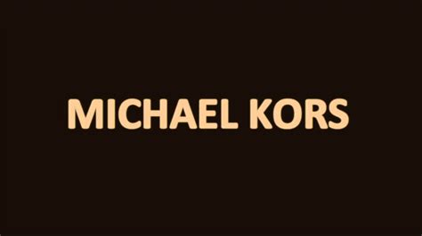 michael kors pronounce|how to say Michael Kors.